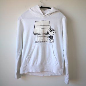 Uniqlo Kaws x Peanuts Snoopy White Hoodie, Size XS